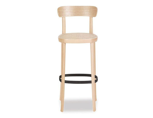 Liana Stool - Natural - Cane Seat - 66cm Seat Height (Kitchen Bench height) - B1112160559356182016539 1