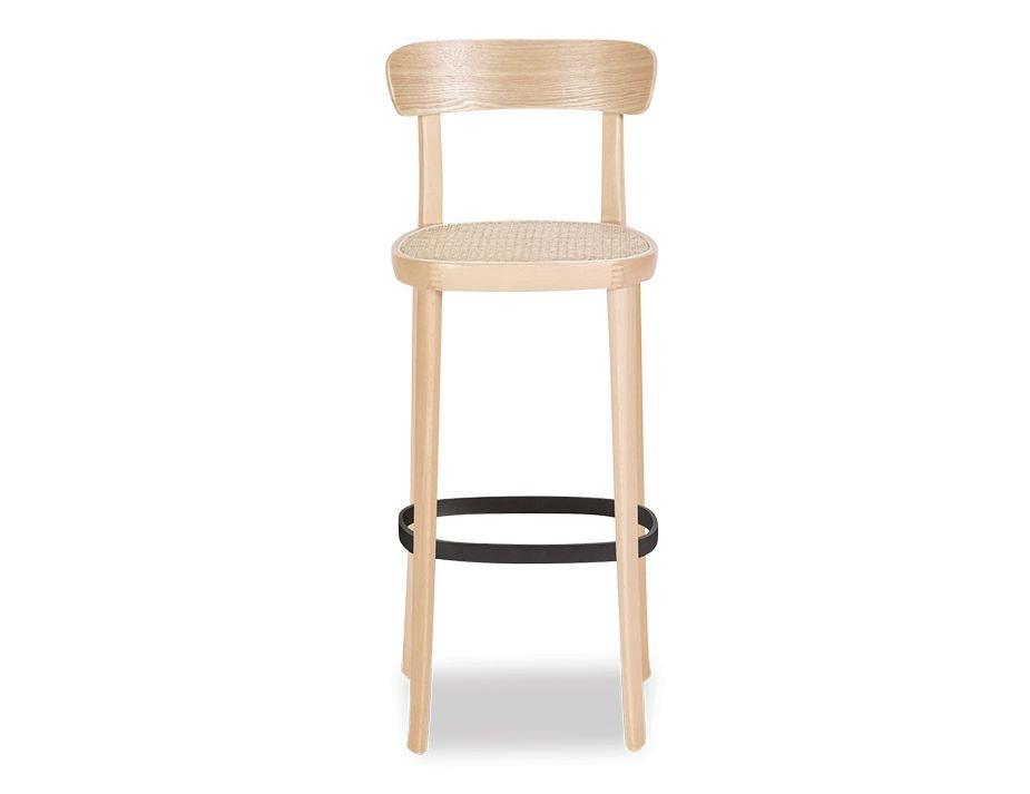 Liana Stool - Natural - Cane Seat - 74cm Seat Height (Bar Bench) - B1112120769356182016225 1