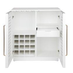 Loft Oak Bar Cabinet - White - Cabinet327479320294125373 5