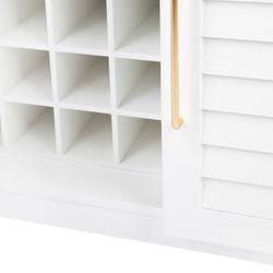 Loft Oak Bar Cabinet - White - Cabinet327479320294125373 8