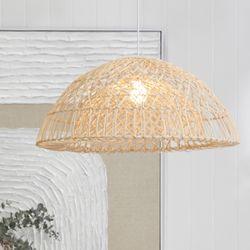 Longport Rattan Pendant - Dome - Chandeliers and Pendants207919320294127094 4