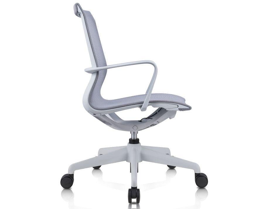 Lunar Low back Office Chair - Light Grey Frame - Light Grey Mesh - C1050080449356182166685 3