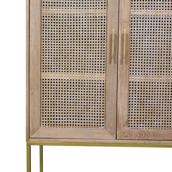 Mala Timber & Rattan Cabinet - CabinetCASZ137 3