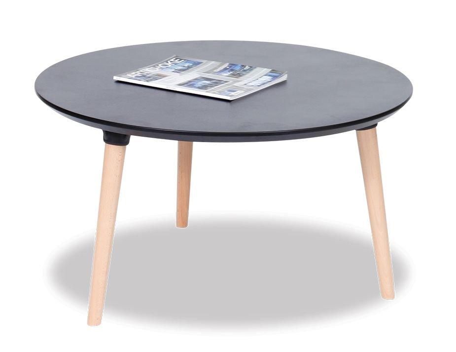 Massa Coffee Table - 80cm - Black - Natural - B1251030279356182000880 1