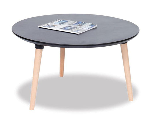 Massa Coffee Table - 80cm - Black - Natural - B1251030279356182000880 1