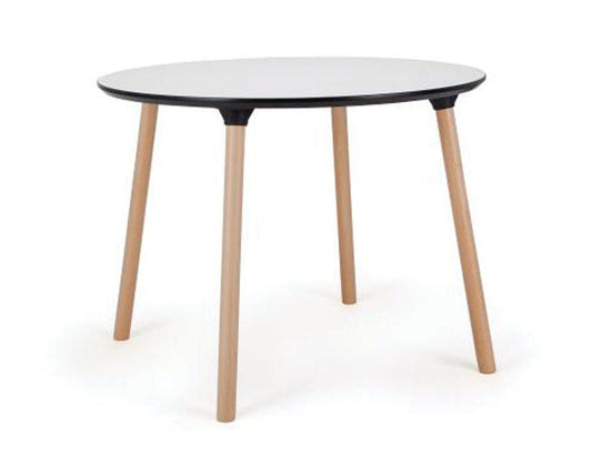 Massa Table Round 100cm Diameter Natural Ash Legs / White - B1251020679356182017246 1