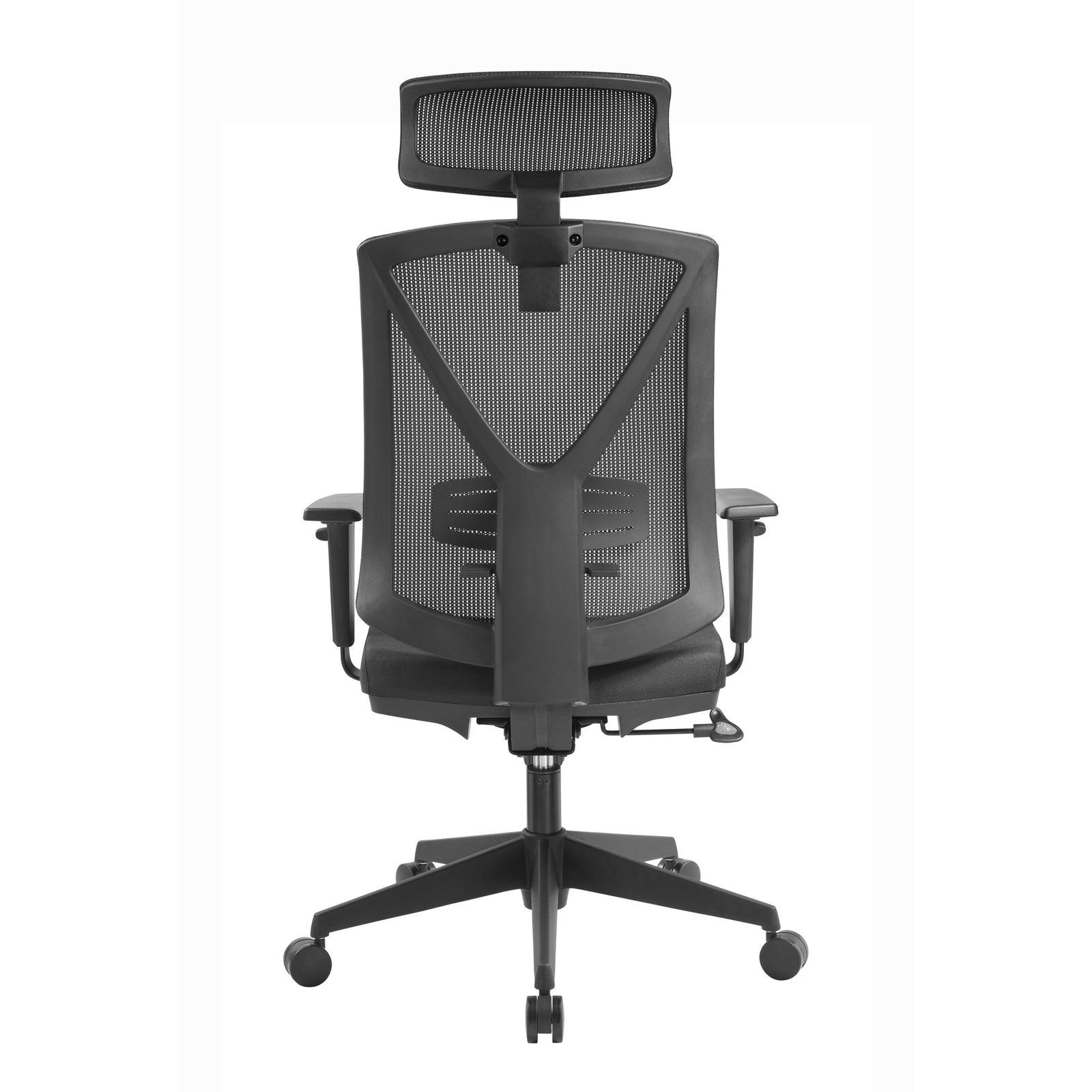 Mesh Ergonomic Office Chair with Headrest - Black - Office/Gaming ChairsOC8256-UN 2
