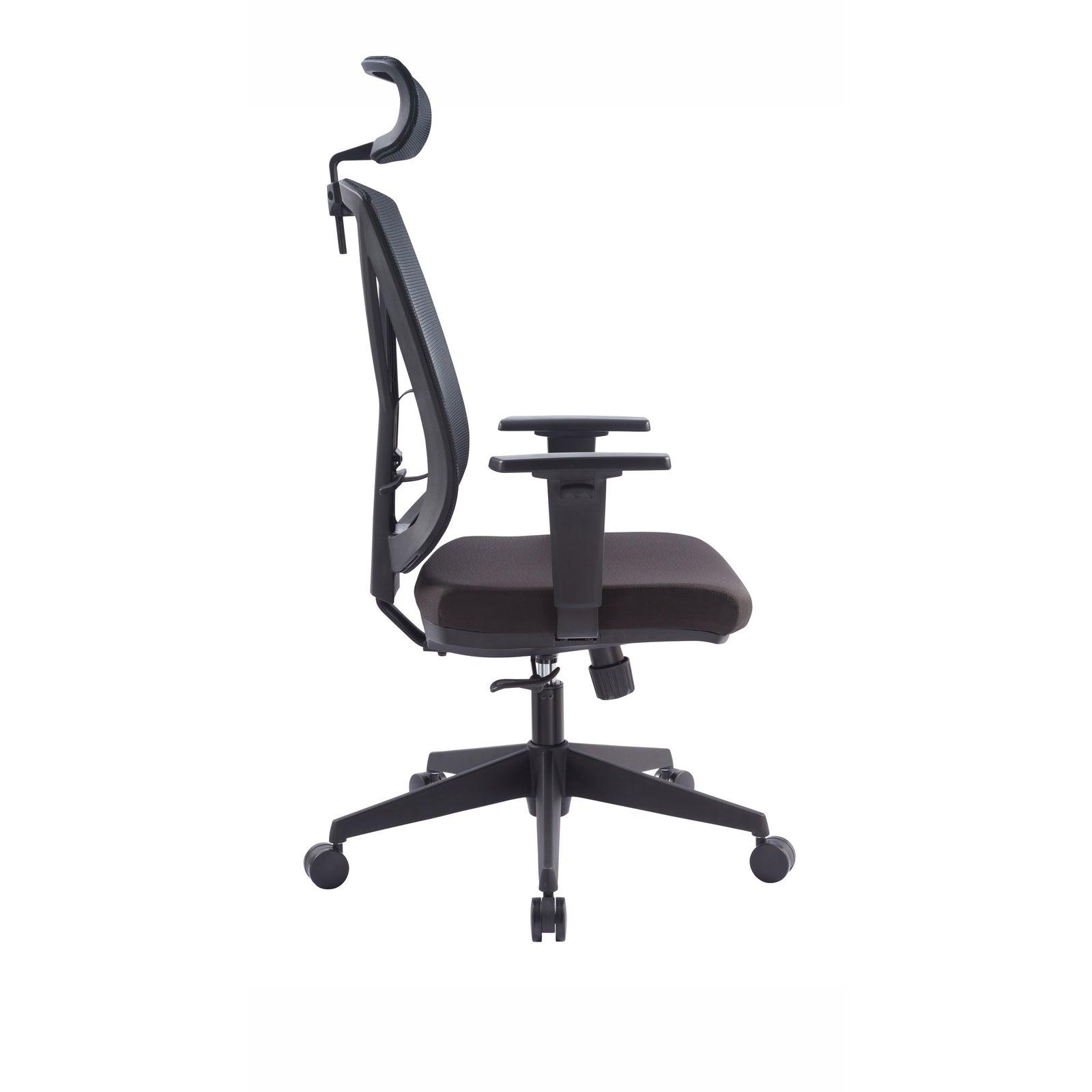 Mesh Ergonomic Office Chair with Headrest - Black - Office/Gaming ChairsOC8256-UN 7