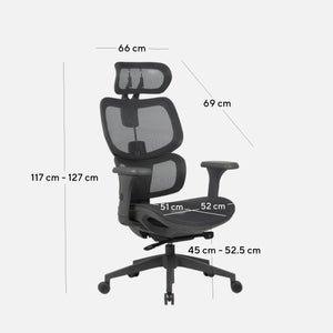 Mesh Office Chair - Full Black - Office/Gaming ChairsOC8503-LF 3