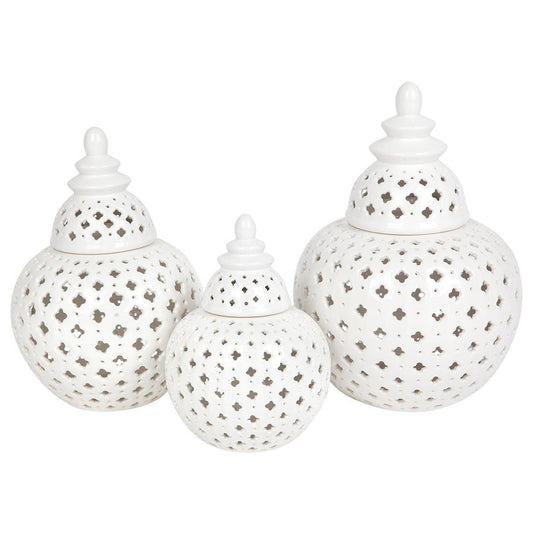 Miccah Temple Jar Set of 3 - JarZ521989320294088906+9320294088913+9320294088920 1