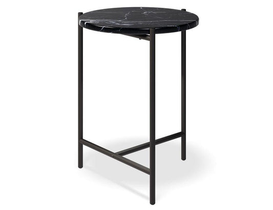 Nexus Marble Side Table - Black Marquina - C1211120279356182163622 1