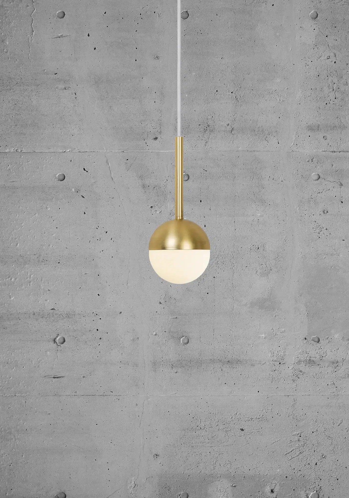 Nordlux Contina Single Pendant Brass Metal/Opal Glass E27 - Pendant Light6N21131530355704924006463 4