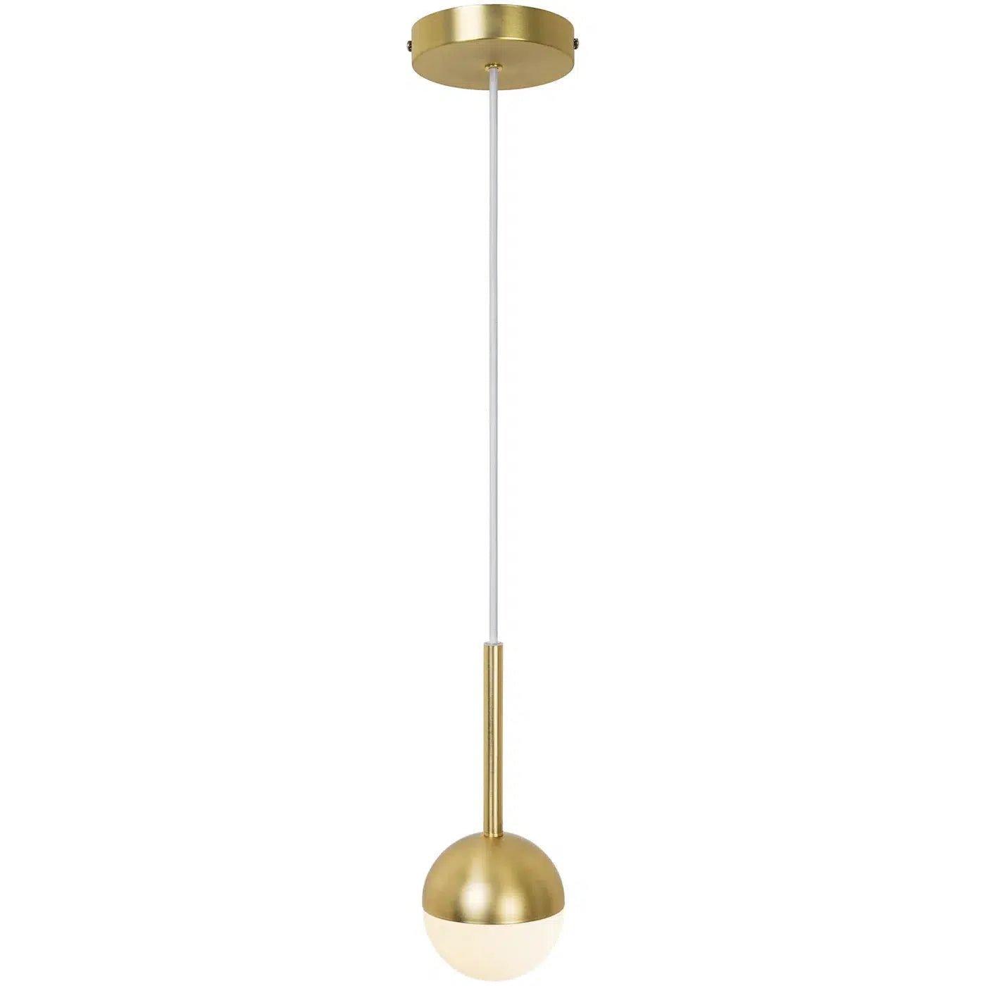 Nordlux Contina Single Pendant Brass Metal/Opal Glass E27 - Pendant Light6N21131530355704924006463 1