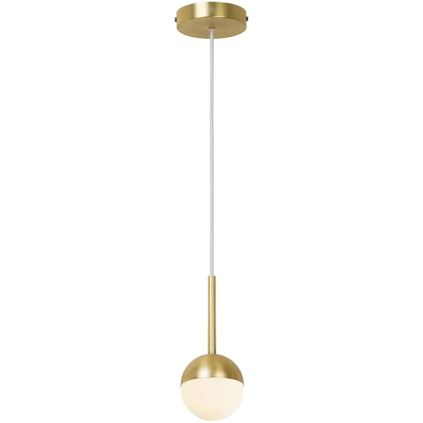 Nordlux Contina Single Pendant Brass Metal/Opal Glass E27 - Pendant Light6N21131530355704924006463 3