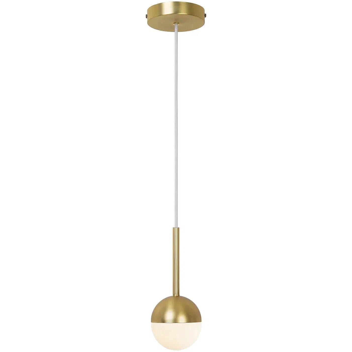 Nordlux Contina Single Pendant Brass Metal/Opal Glass E27 - Pendant Light6N21131530355704924006463 2