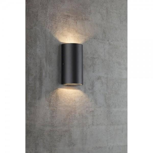 Nordlux Rold Round Wall Round Black-Wall Sconce-Form Lighting-Prime Furniture