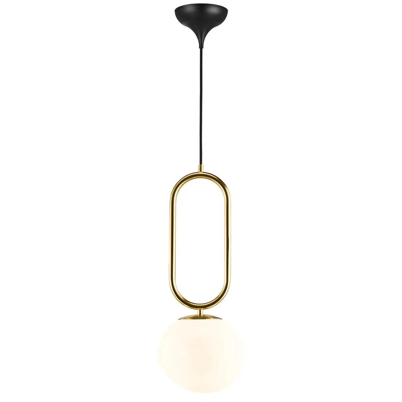 Nordlux Shapes 27 Pendant Brass Metal/Opal Glass E27 - Pendant Light6N21200230355704924004087 2