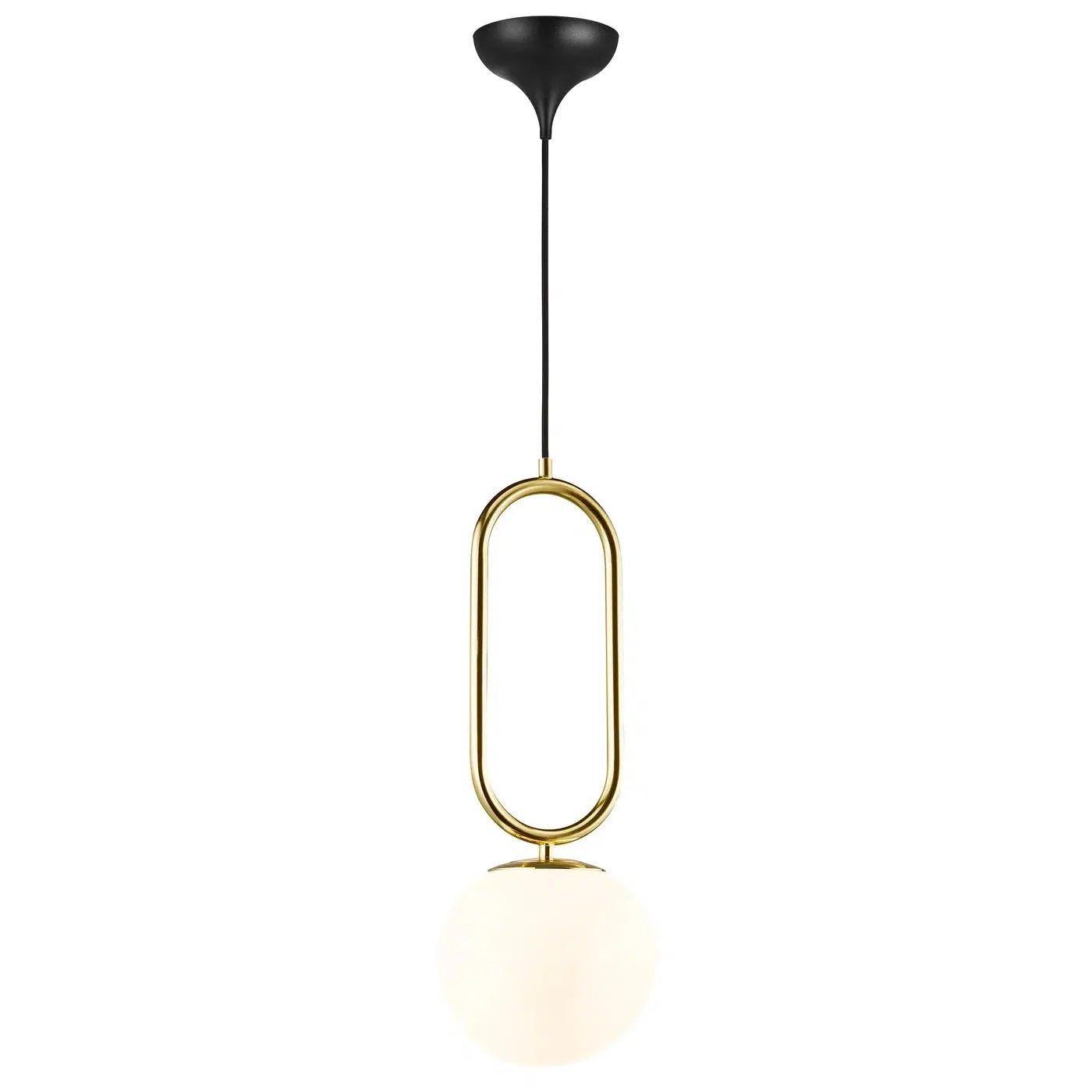 Nordlux Shapes 27 Pendant Brass Metal/Opal Glass E27 - Pendant Light6N21200230355704924004087 1