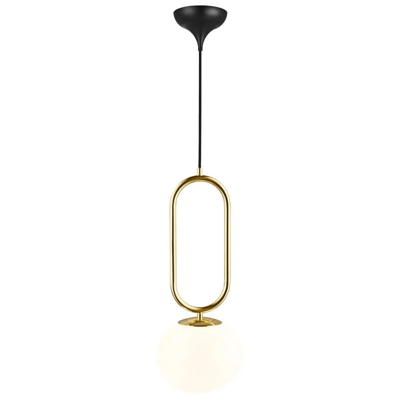 Nordlux Shapes 27 Pendant Brass Metal/Opal Glass E27 - Pendant Light6N21200230355704924004087 3