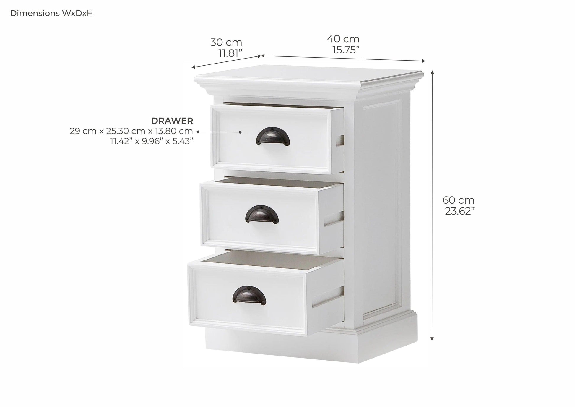 NovaSolo Bedside Drawer Unit CA599 - Bed SidesCA5998994921000565 2