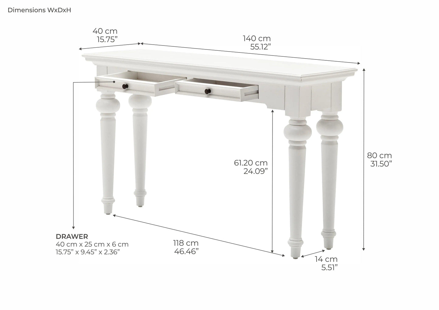 NovaSolo Console Table - Console TablesT7768994921001500 2