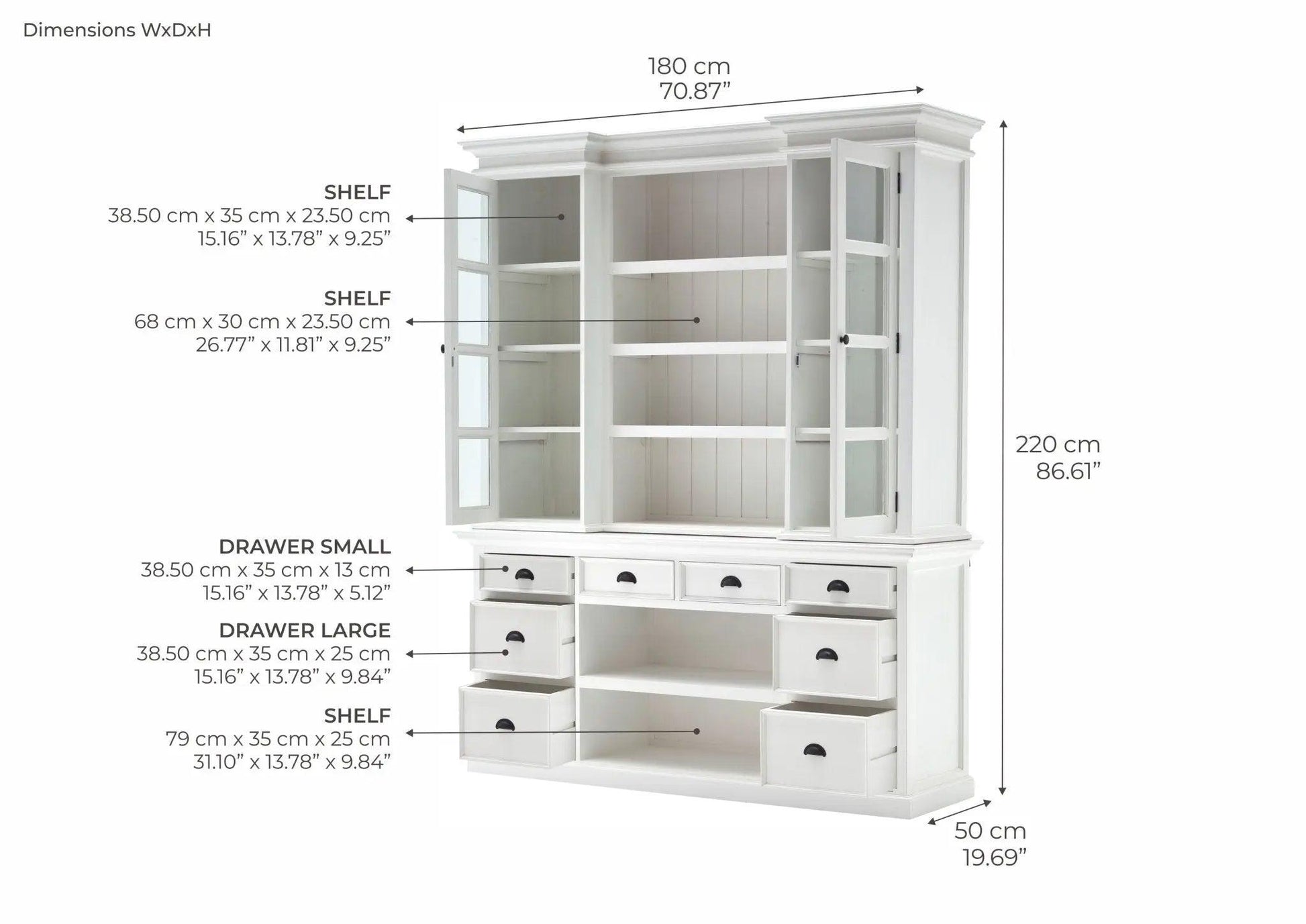 NovaSolo Library Hutch with Basket Set BCA600 - Hutch UnitBCA6008994921000206 2