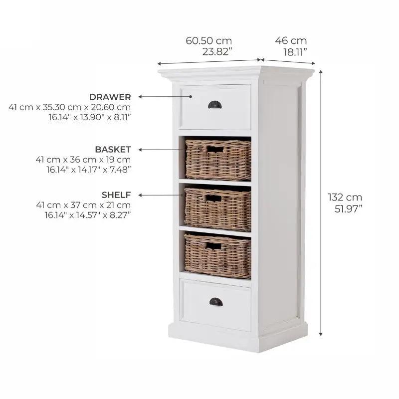 NovaSolo Storage Unit with Basket Set CA589L - Storage CabinetCA589L8994921002705 6