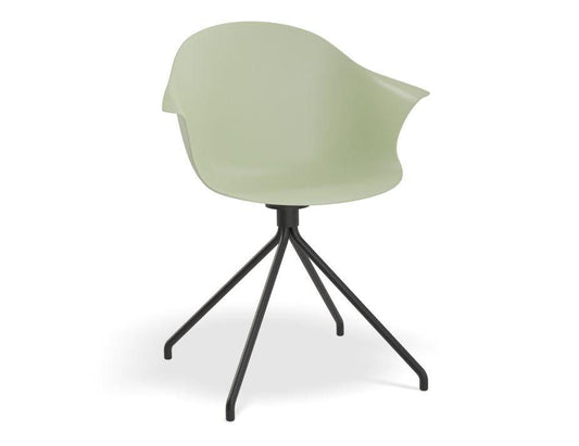 Pebble Armchair Mint Green with Shell Seat - Pyramid Fixed Base - C1005254379356182162489 1