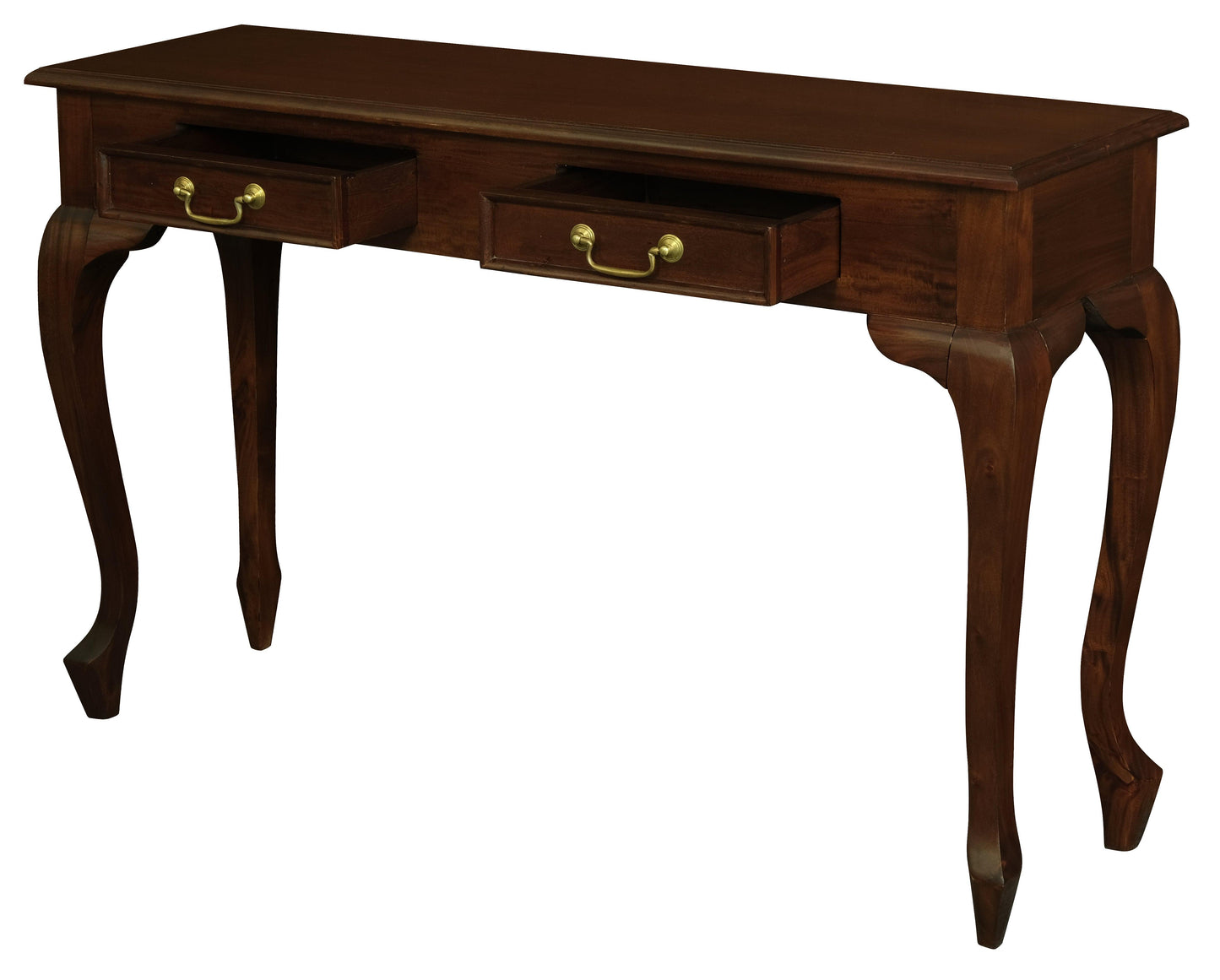 Queen Ann 2 Drawer Sofa Table (Mahogany) - TableST 002 QA (M)754169487577 3