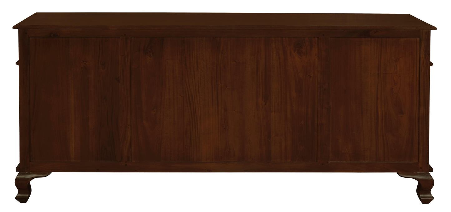 Queen Ann 4 Door 4 Drawer Buffet (Mahogany) - BuffetSB 404 QA (M)754169487201 3