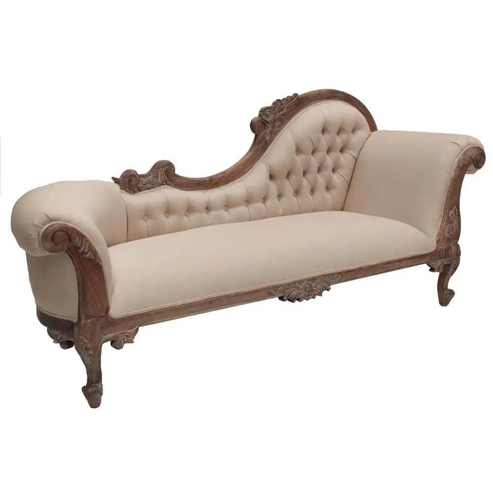 Right Side High Large Carved Chaise Lounge - SofasMCHA108RTER9360245000991 2