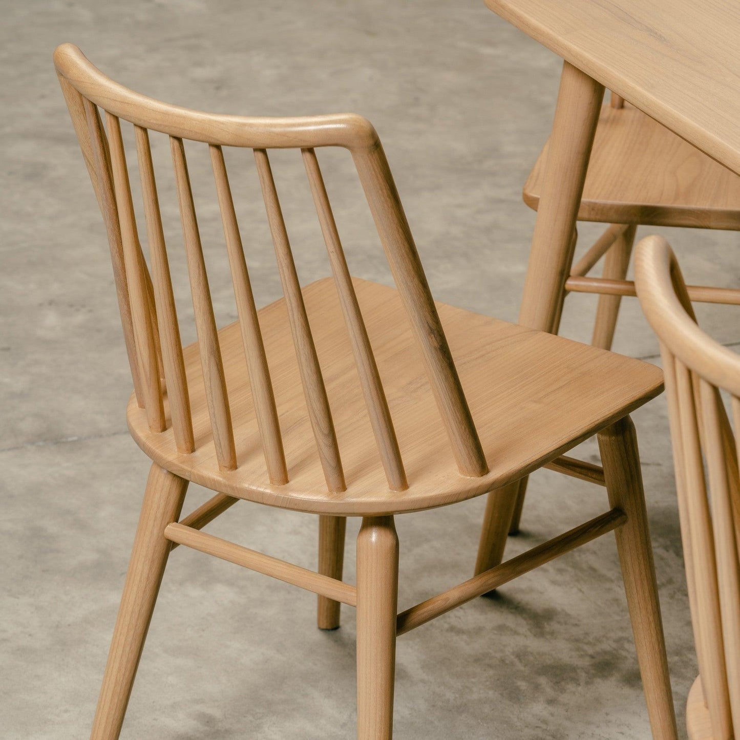 Riviera Solid Oak Dining Chair - Set fo 2 (Natural) - Dining ChairCH 050 RVR Set of 2 (N)754169483524 4