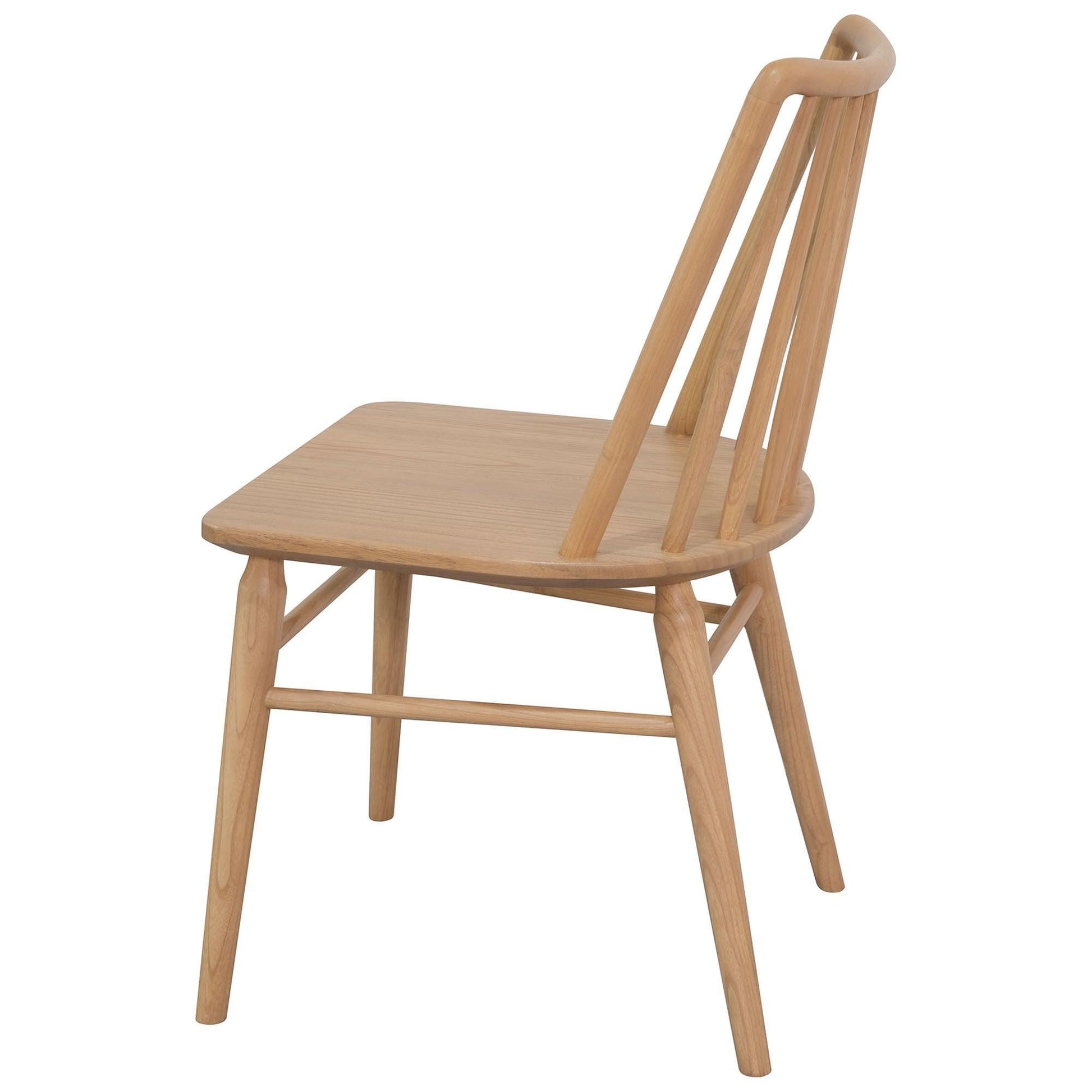 Riviera Solid Oak Dining Chair - Set fo 2 (Natural) - Dining ChairCH 050 RVR Set of 2 (N)754169483524 2