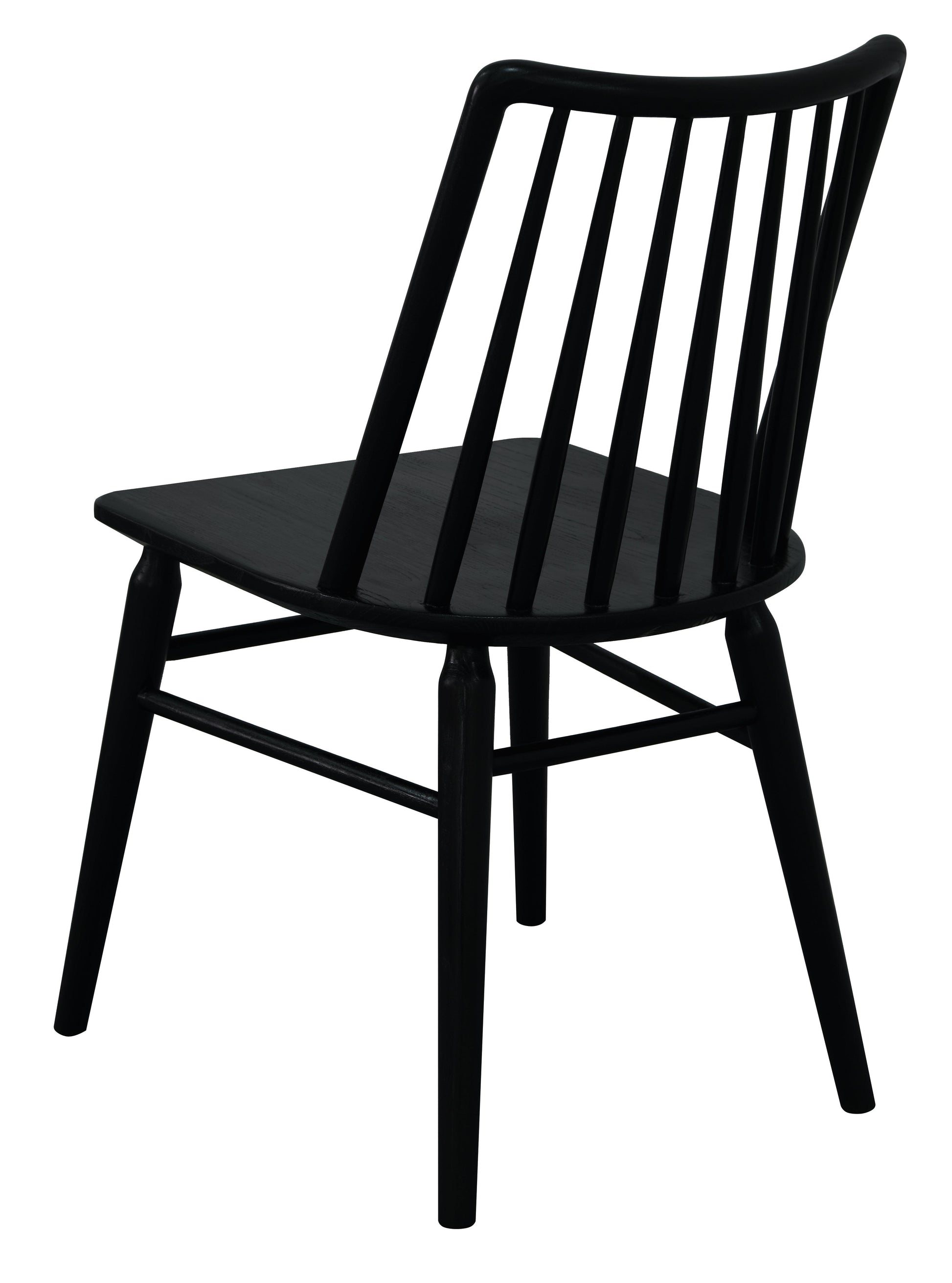 Riviera Solid Oak Dining Chair - Set of 2 (Black) - Dining ChairCH 050 RVR Set of 2 (B)754169496753 3