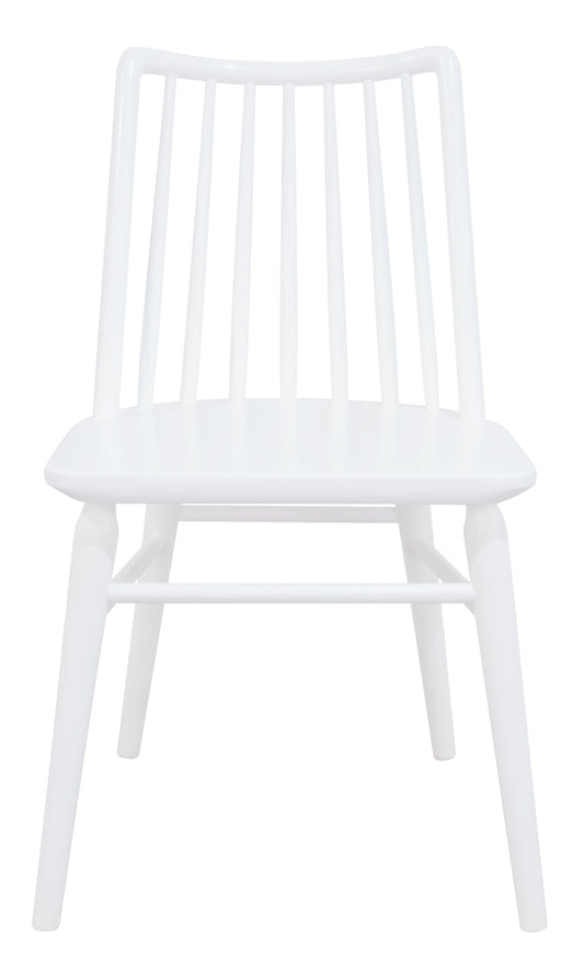 Riviera Solid Oak Dining Chair - Set of 2 (White) - Dining ChairCH 050 RVR Set of 2 (WH)754169482015 1