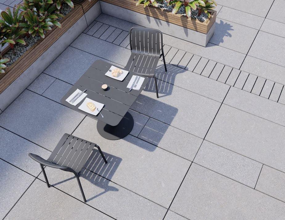 Roku Cafe Table - Outdoor - Charcoal - 65 x 65cm Table Top - C1412241759356182163929 5