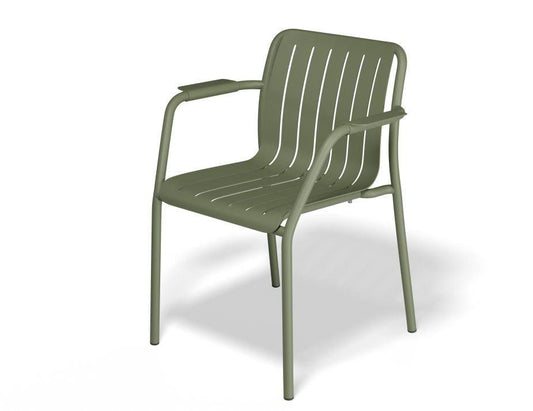 Roku Outdoor Armchair in Matt Eucalyptus Green - No Cushion - C1410280439356182150929 1