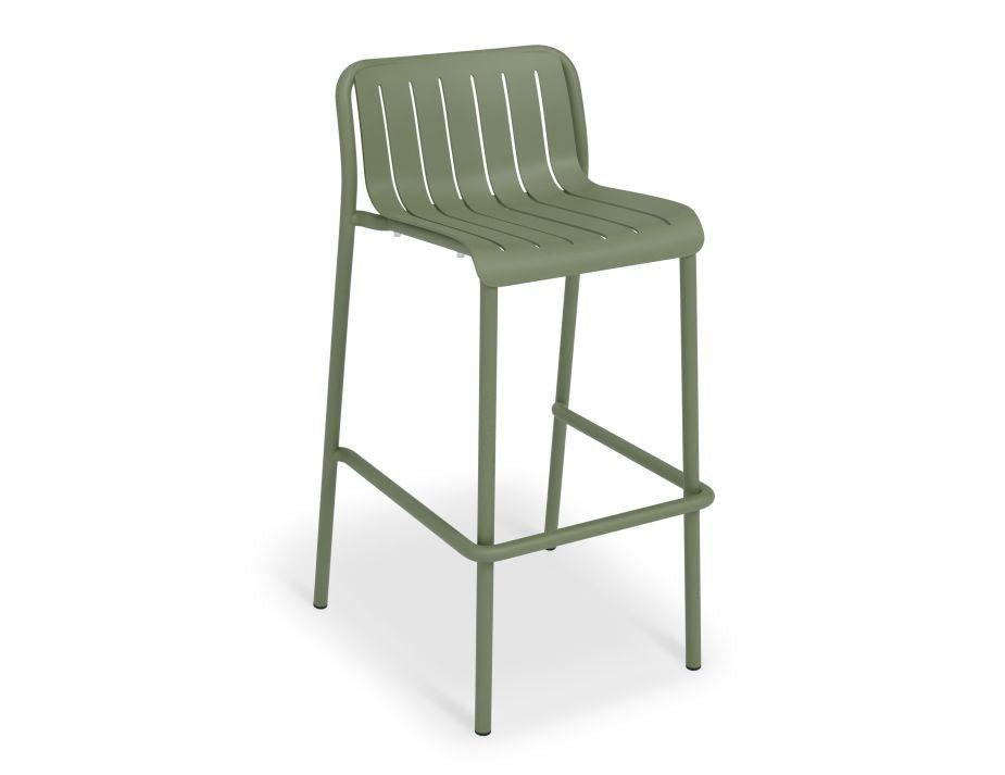 Roku Outdoor Bar Stool in Matt Eucalyptus Green - C1411250439356182151292 1