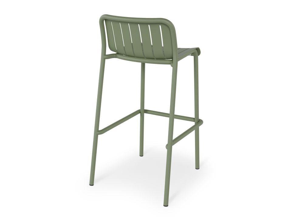 Roku Outdoor Bar Stool in Matt Eucalyptus Green - C1411250439356182151292 2