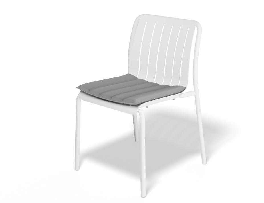 Roku Outdoor Dining Chair in Matt White - No Cushion - C1410290679356182150967 7