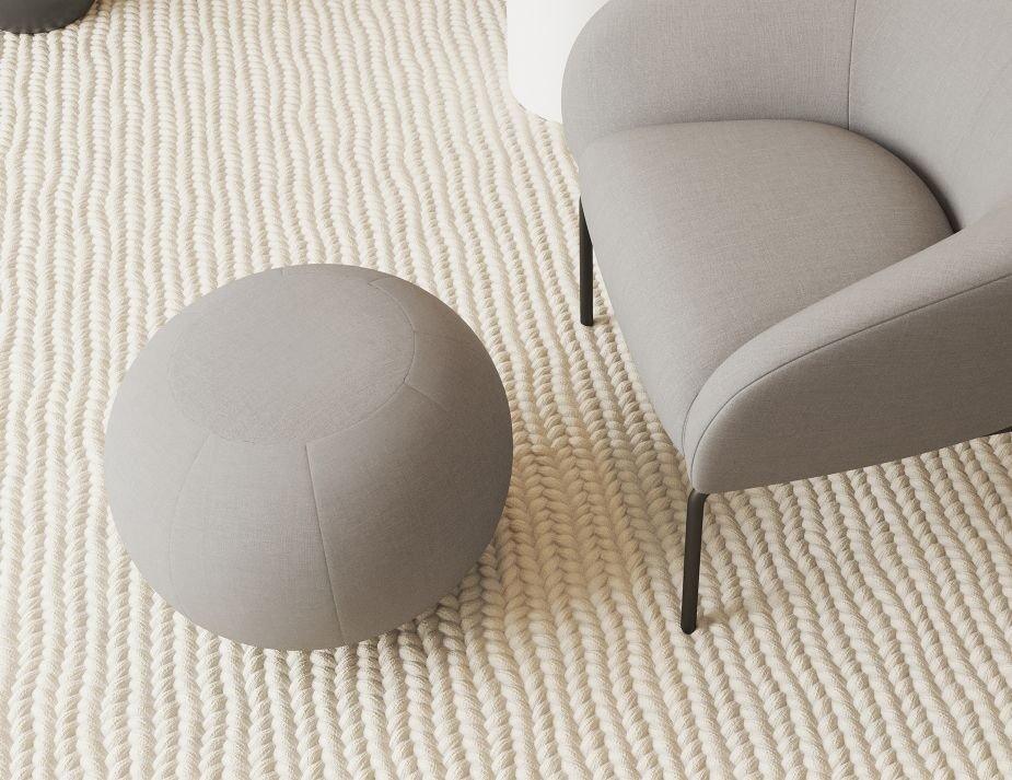 Ronde Pouf in Cloud Grey - Small - C1002140019356182144638 2