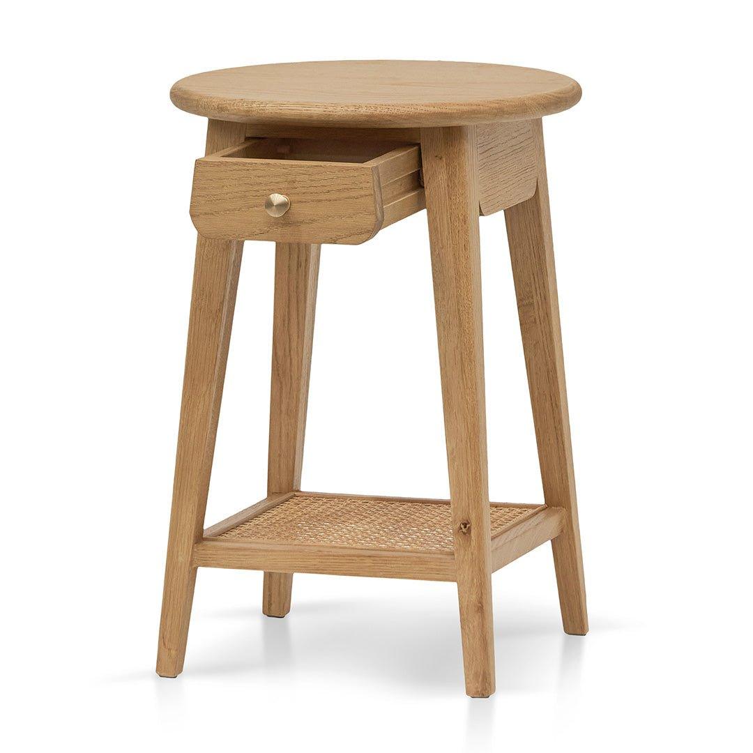 Round Side Table - Natural - Side TableST8136-NI 3