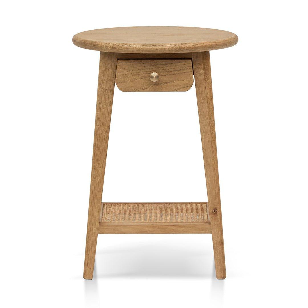 Round Side Table - Natural - Side TableST8136-NI 2