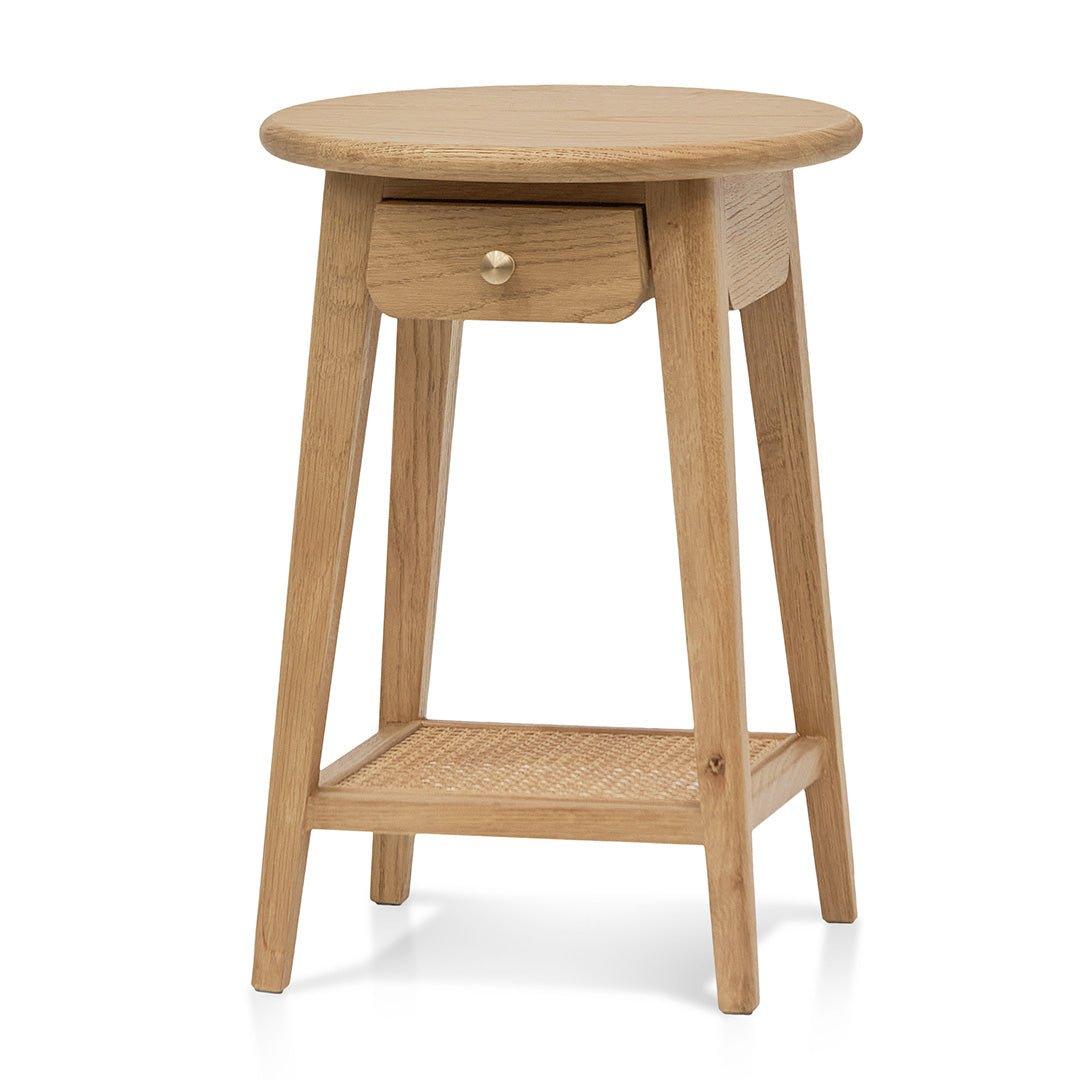 Round Side Table - Natural - Side TableST8136-NI 1