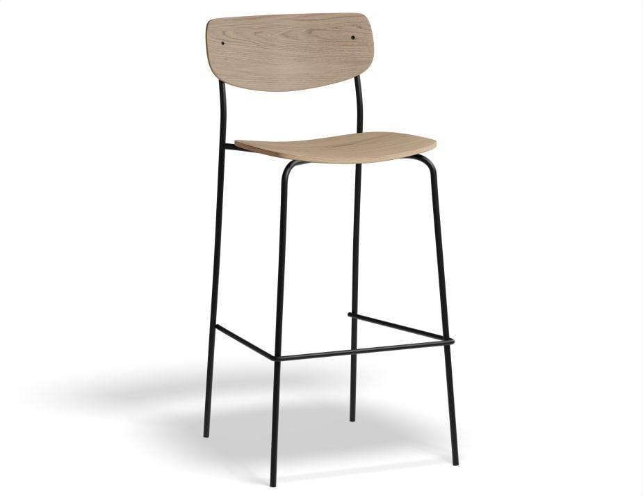 Rylie Stool - Natural Ash Seat and Backrest - 75cm Bar Height - B1112251559356182174871 2