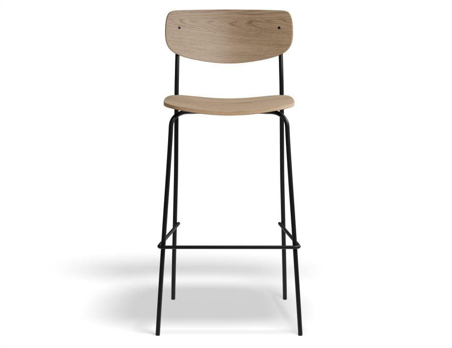 Rylie Stool - Natural Ash Seat and Backrest - 75cm Bar Height - B1112251559356182174871 1