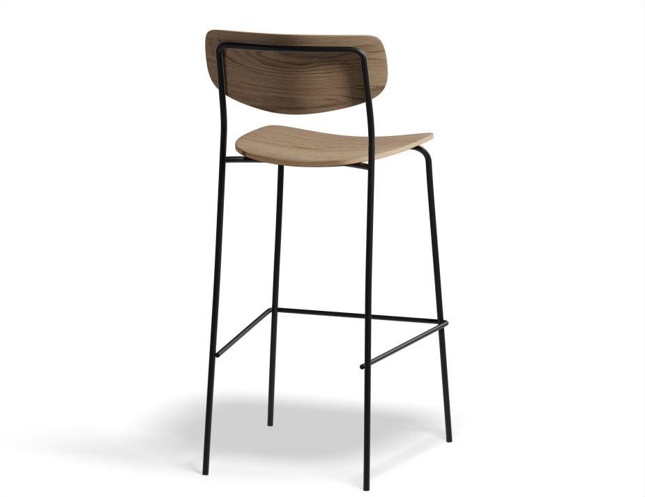 Rylie Stool - Natural Ash Seat and Backrest - 75cm Bar Height - B1112251559356182174871 3