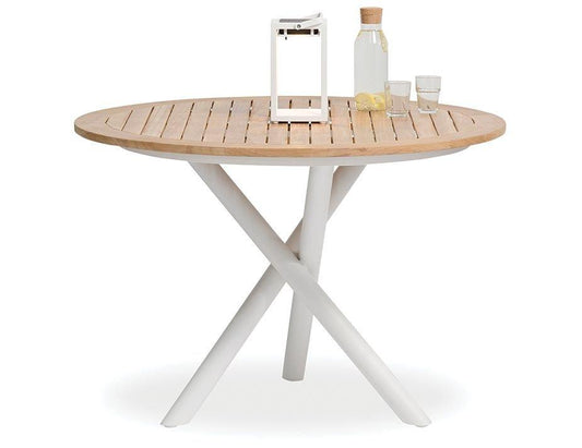 Sapporo Outdoor Round Table - White 110cm - C1412150679356182099976 1