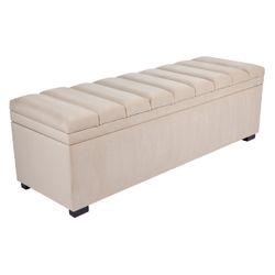 Soho Storage Bench Ottoman - Nude Velvet - Ottoman328749320294126325 4