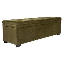 Soho Storage Bench Ottoman - Olive Velvet - Ottoman328769320294126349 3